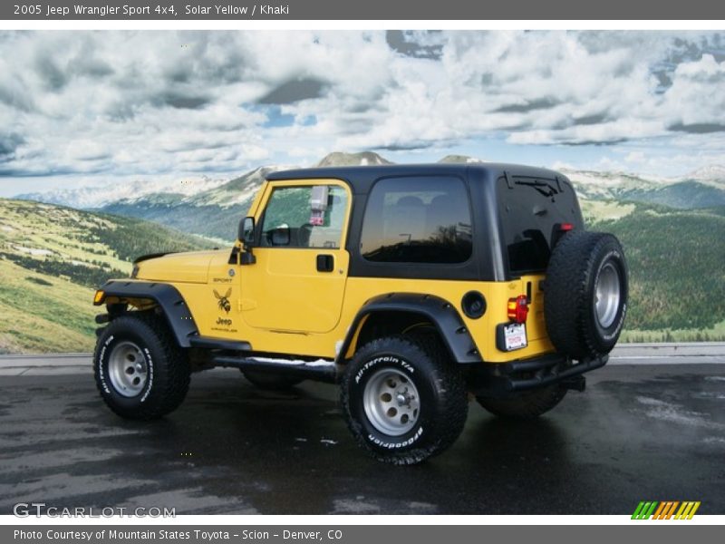 Solar Yellow / Khaki 2005 Jeep Wrangler Sport 4x4