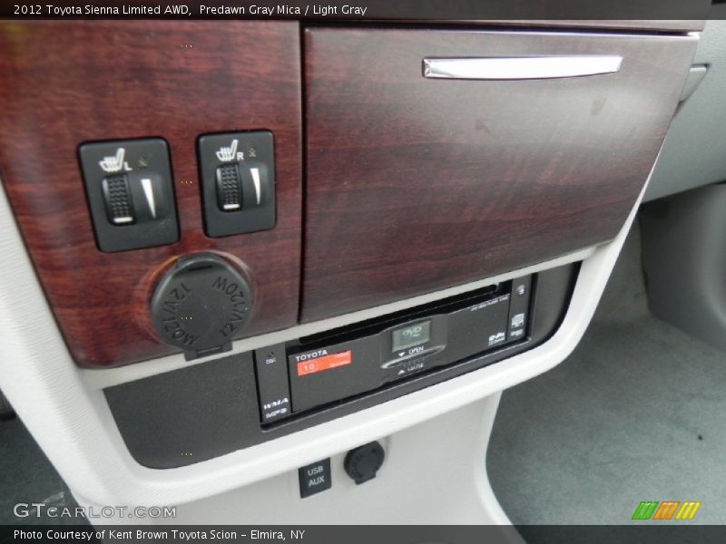 Predawn Gray Mica / Light Gray 2012 Toyota Sienna Limited AWD