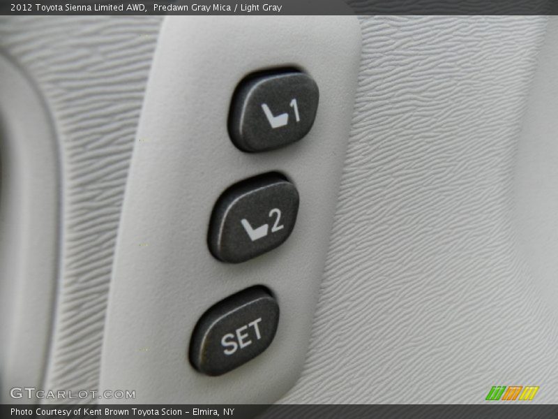 Predawn Gray Mica / Light Gray 2012 Toyota Sienna Limited AWD