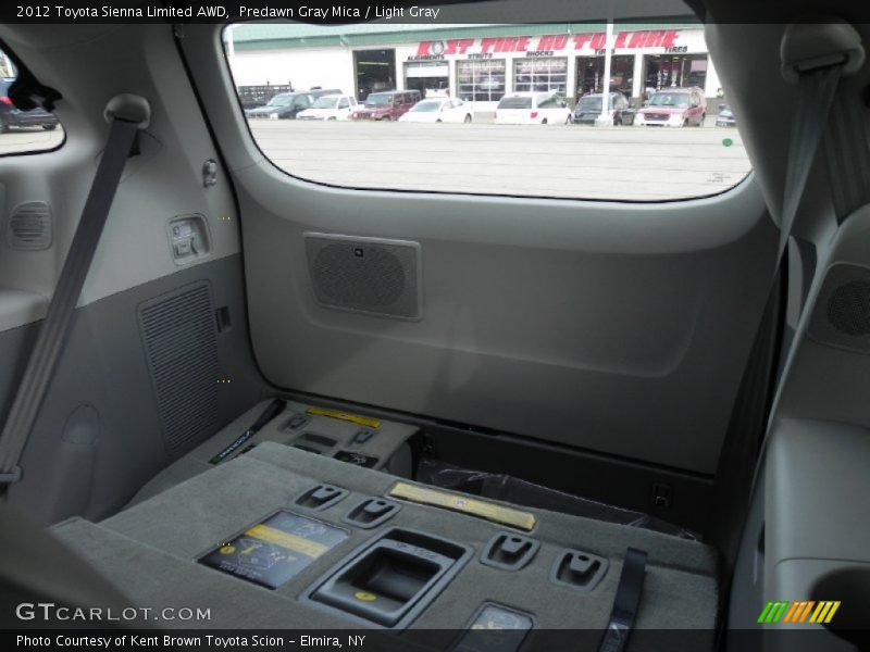 Predawn Gray Mica / Light Gray 2012 Toyota Sienna Limited AWD
