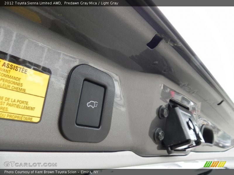 Predawn Gray Mica / Light Gray 2012 Toyota Sienna Limited AWD