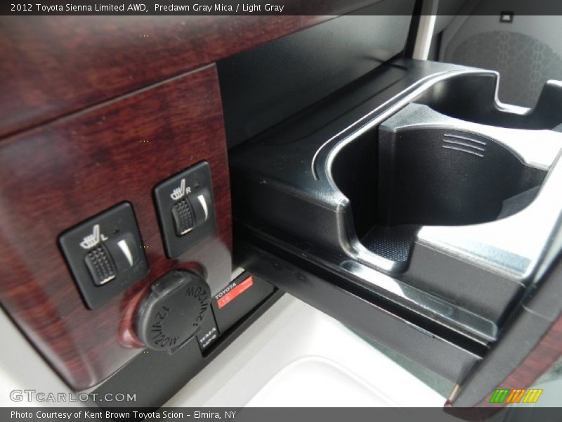 Predawn Gray Mica / Light Gray 2012 Toyota Sienna Limited AWD