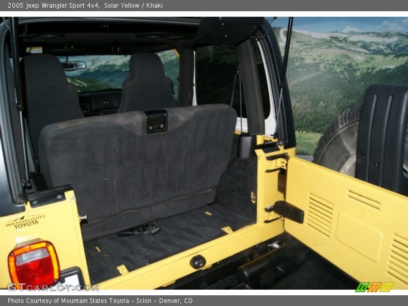 Solar Yellow / Khaki 2005 Jeep Wrangler Sport 4x4