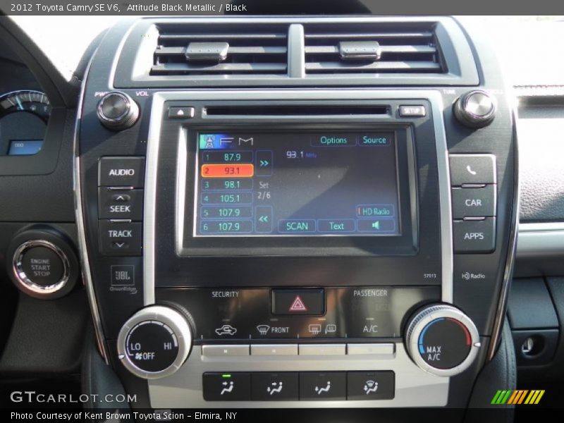 Controls of 2012 Camry SE V6