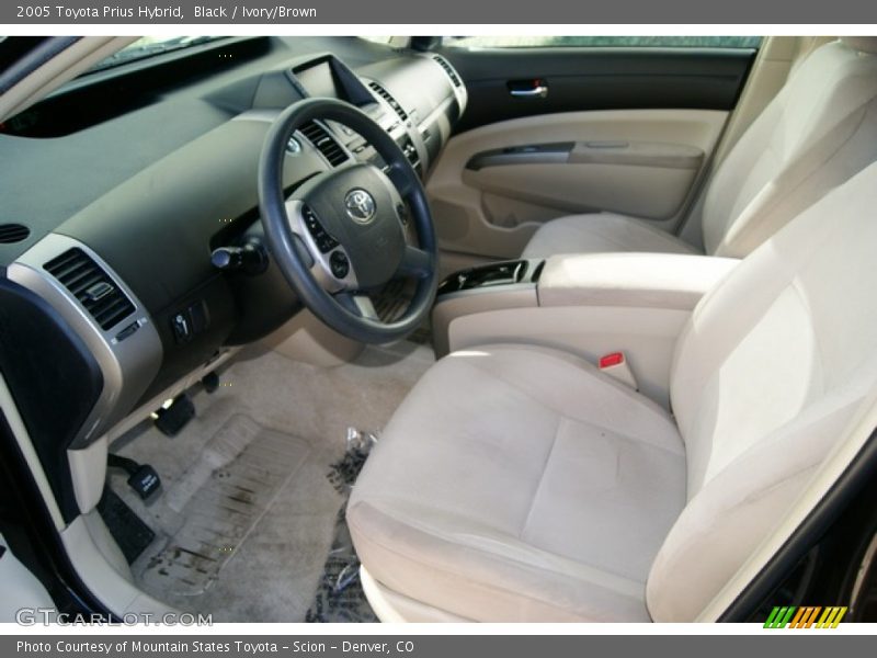 Black / Ivory/Brown 2005 Toyota Prius Hybrid