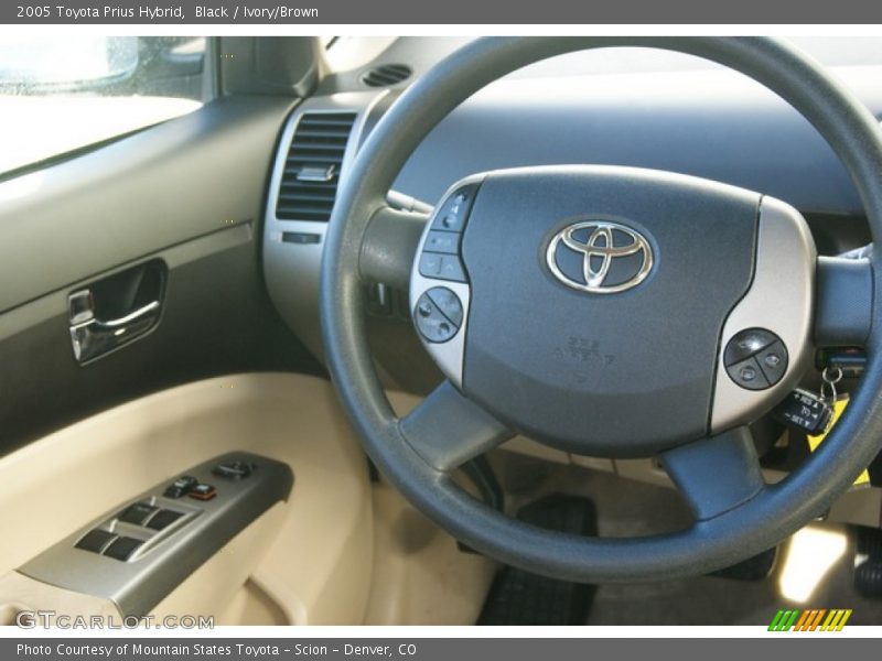 Black / Ivory/Brown 2005 Toyota Prius Hybrid