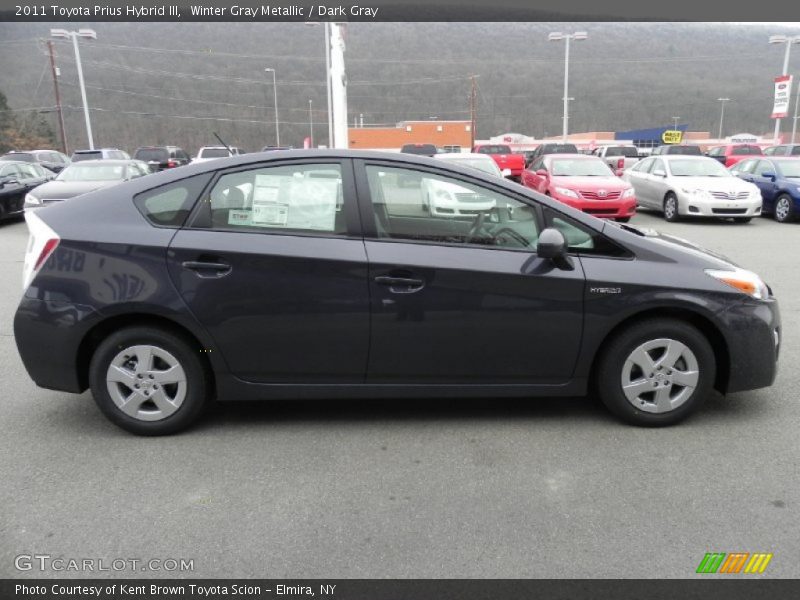 Winter Gray Metallic / Dark Gray 2011 Toyota Prius Hybrid III