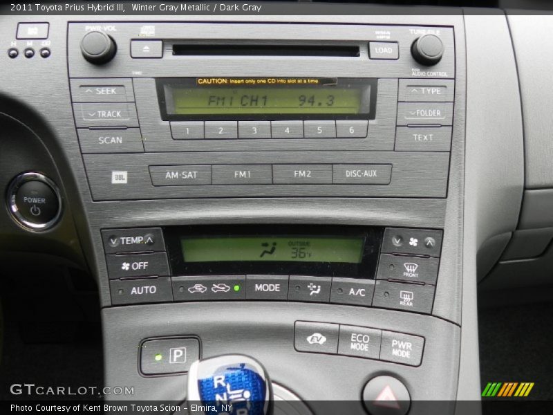 Winter Gray Metallic / Dark Gray 2011 Toyota Prius Hybrid III