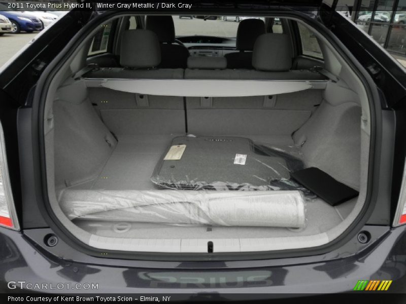 Winter Gray Metallic / Dark Gray 2011 Toyota Prius Hybrid III