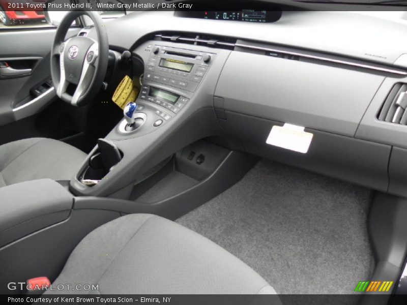 Winter Gray Metallic / Dark Gray 2011 Toyota Prius Hybrid III
