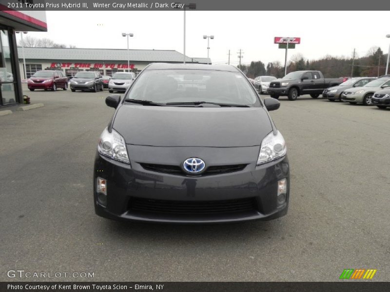 Winter Gray Metallic / Dark Gray 2011 Toyota Prius Hybrid III