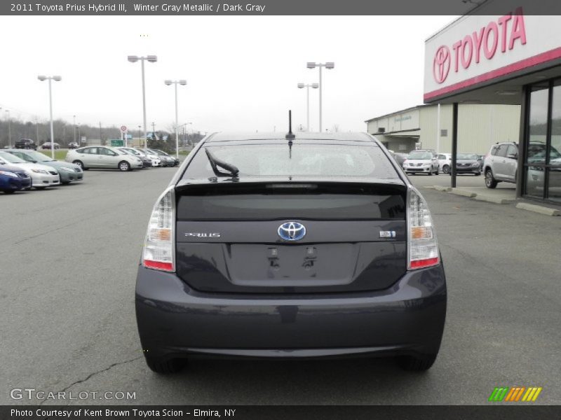 Winter Gray Metallic / Dark Gray 2011 Toyota Prius Hybrid III