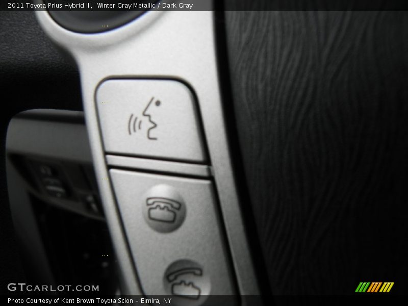 Winter Gray Metallic / Dark Gray 2011 Toyota Prius Hybrid III