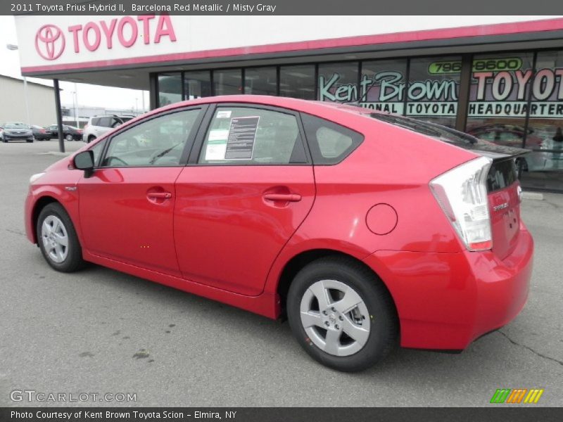 Barcelona Red Metallic / Misty Gray 2011 Toyota Prius Hybrid II