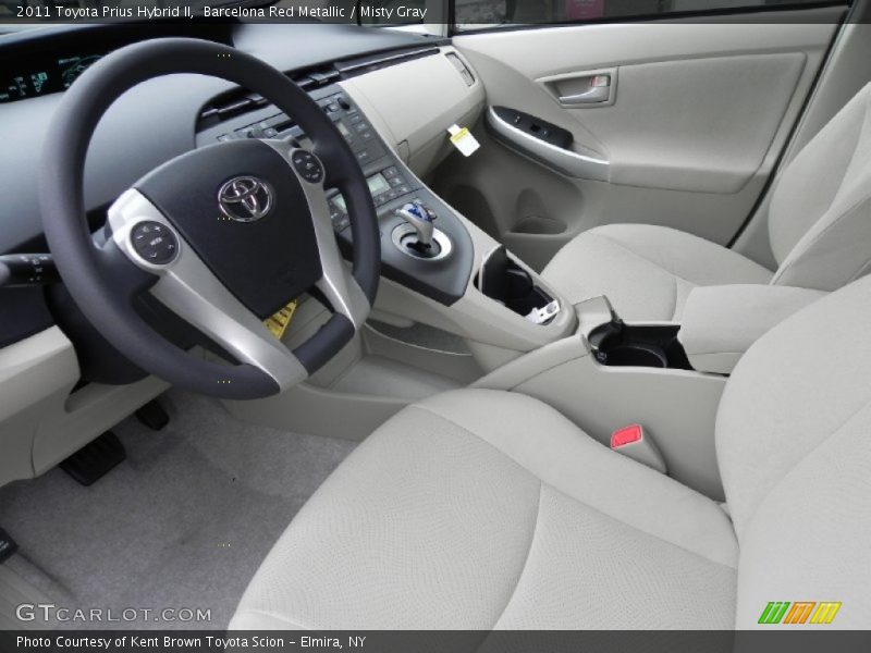 Barcelona Red Metallic / Misty Gray 2011 Toyota Prius Hybrid II