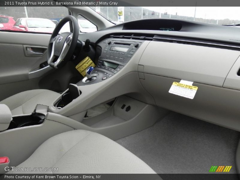 Barcelona Red Metallic / Misty Gray 2011 Toyota Prius Hybrid II