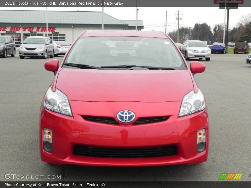 Barcelona Red Metallic / Misty Gray 2011 Toyota Prius Hybrid II