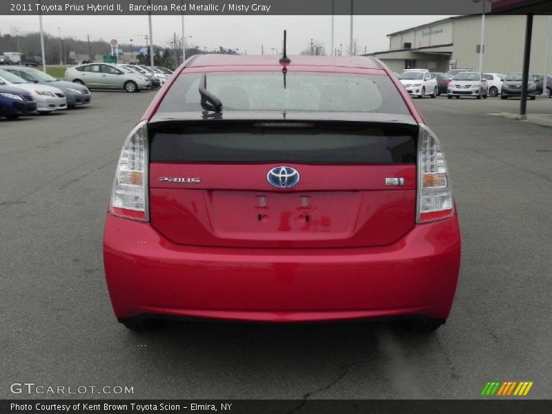 Barcelona Red Metallic / Misty Gray 2011 Toyota Prius Hybrid II