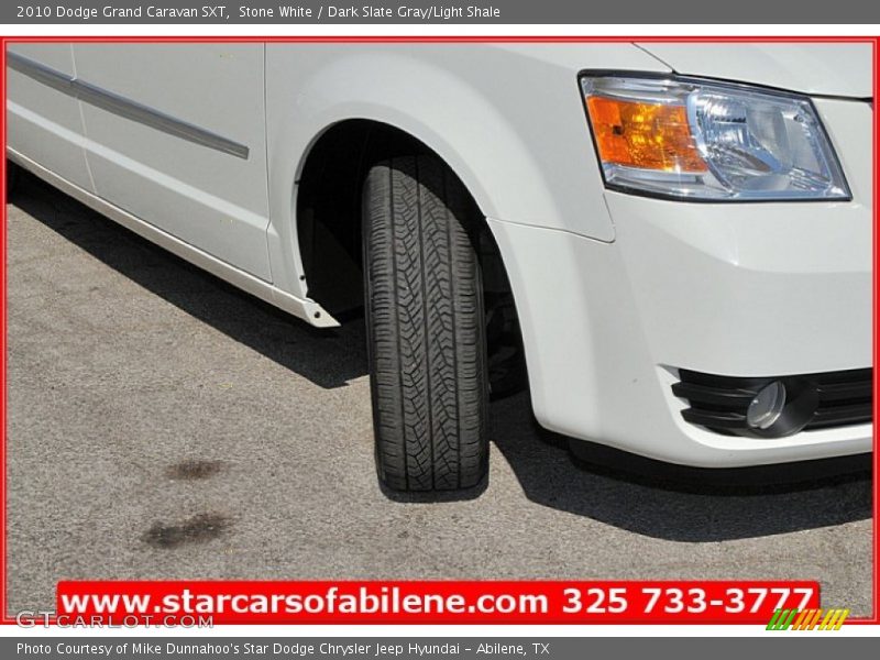 Stone White / Dark Slate Gray/Light Shale 2010 Dodge Grand Caravan SXT