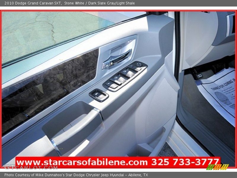 Stone White / Dark Slate Gray/Light Shale 2010 Dodge Grand Caravan SXT