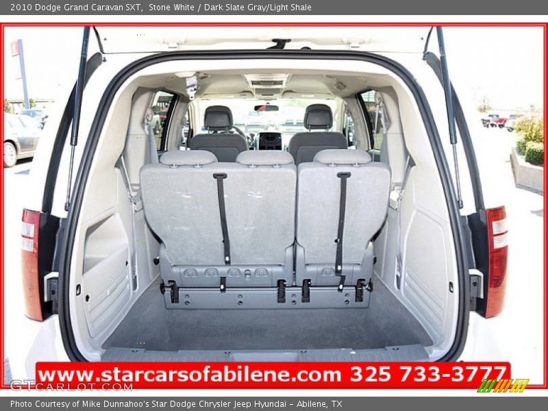 Stone White / Dark Slate Gray/Light Shale 2010 Dodge Grand Caravan SXT