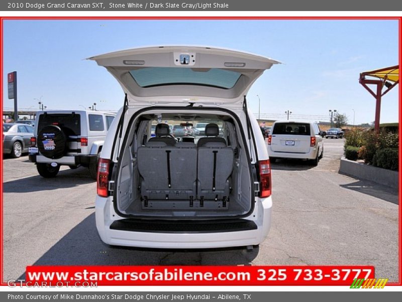 Stone White / Dark Slate Gray/Light Shale 2010 Dodge Grand Caravan SXT