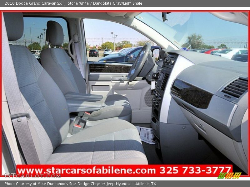 Stone White / Dark Slate Gray/Light Shale 2010 Dodge Grand Caravan SXT