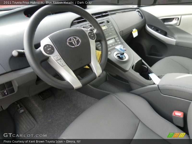 Blue Ribbon Metallic / Dark Gray 2011 Toyota Prius Hybrid IV