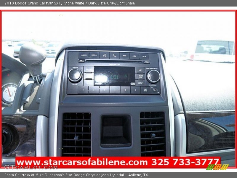 Stone White / Dark Slate Gray/Light Shale 2010 Dodge Grand Caravan SXT