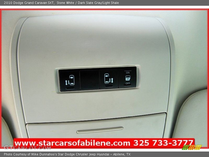 Stone White / Dark Slate Gray/Light Shale 2010 Dodge Grand Caravan SXT