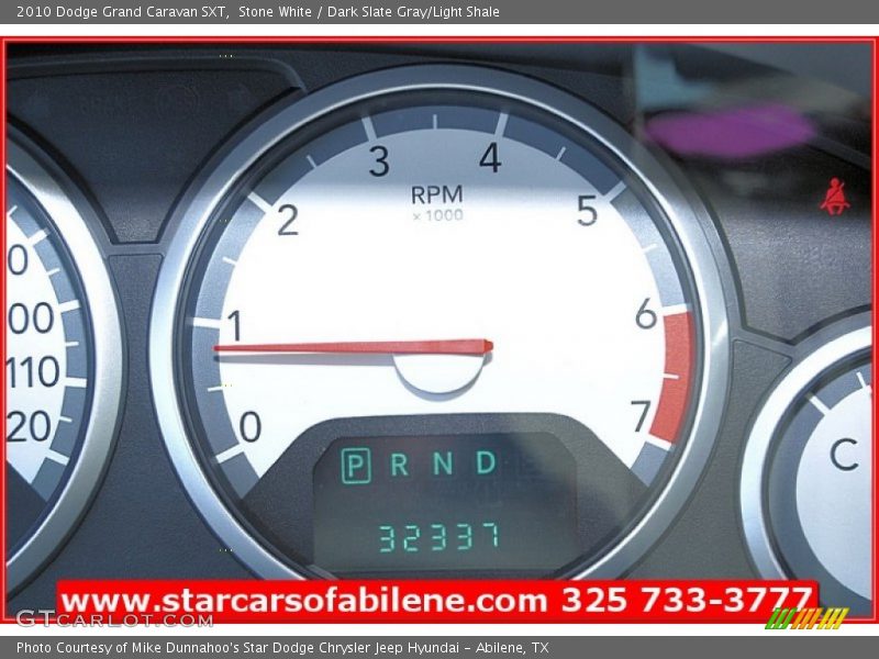 Stone White / Dark Slate Gray/Light Shale 2010 Dodge Grand Caravan SXT