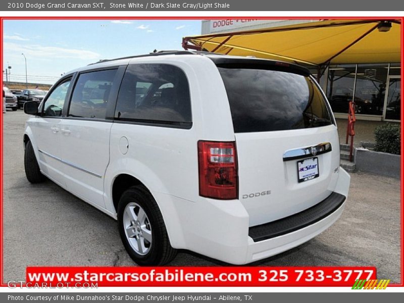 Stone White / Dark Slate Gray/Light Shale 2010 Dodge Grand Caravan SXT