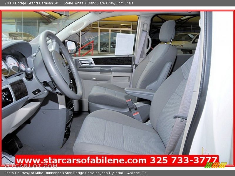 Stone White / Dark Slate Gray/Light Shale 2010 Dodge Grand Caravan SXT