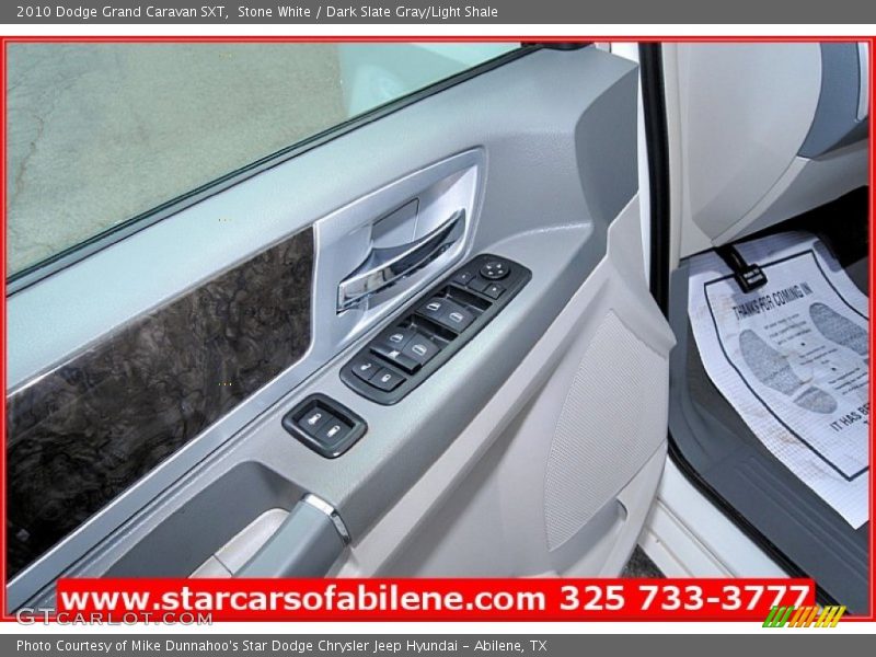 Stone White / Dark Slate Gray/Light Shale 2010 Dodge Grand Caravan SXT