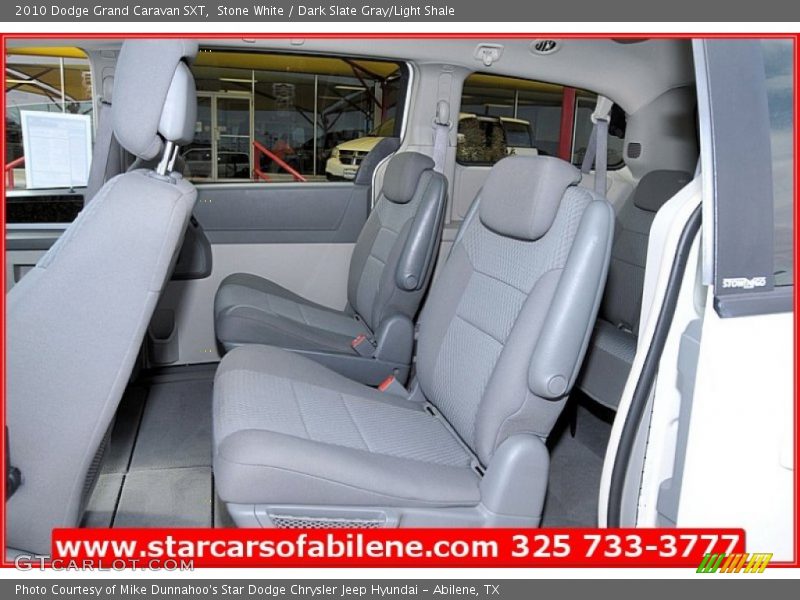 Stone White / Dark Slate Gray/Light Shale 2010 Dodge Grand Caravan SXT