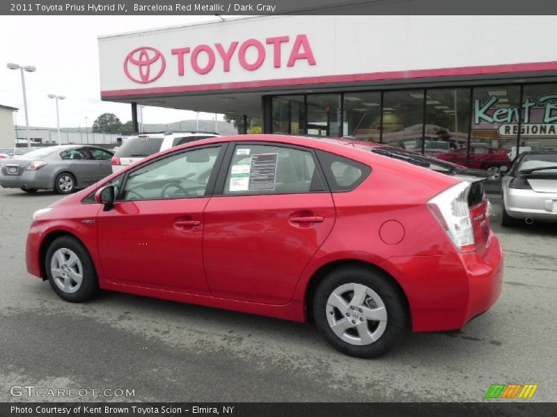 Barcelona Red Metallic / Dark Gray 2011 Toyota Prius Hybrid IV