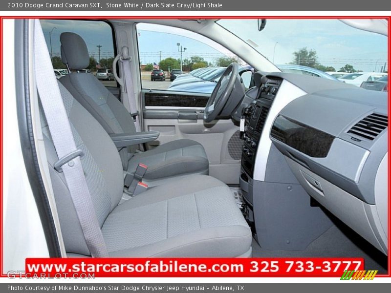 Stone White / Dark Slate Gray/Light Shale 2010 Dodge Grand Caravan SXT