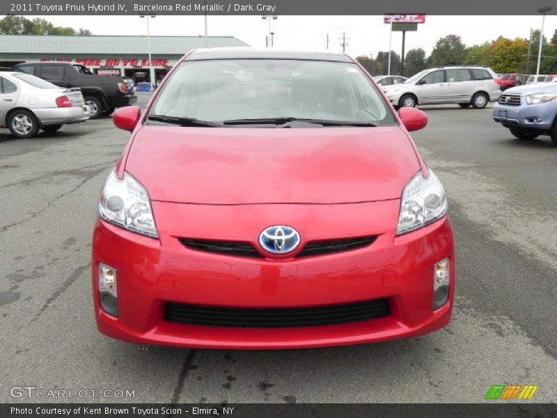 Barcelona Red Metallic / Dark Gray 2011 Toyota Prius Hybrid IV