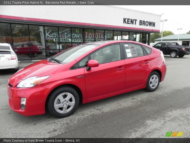 Barcelona Red Metallic / Dark Gray 2011 Toyota Prius Hybrid IV