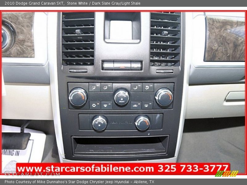 Stone White / Dark Slate Gray/Light Shale 2010 Dodge Grand Caravan SXT