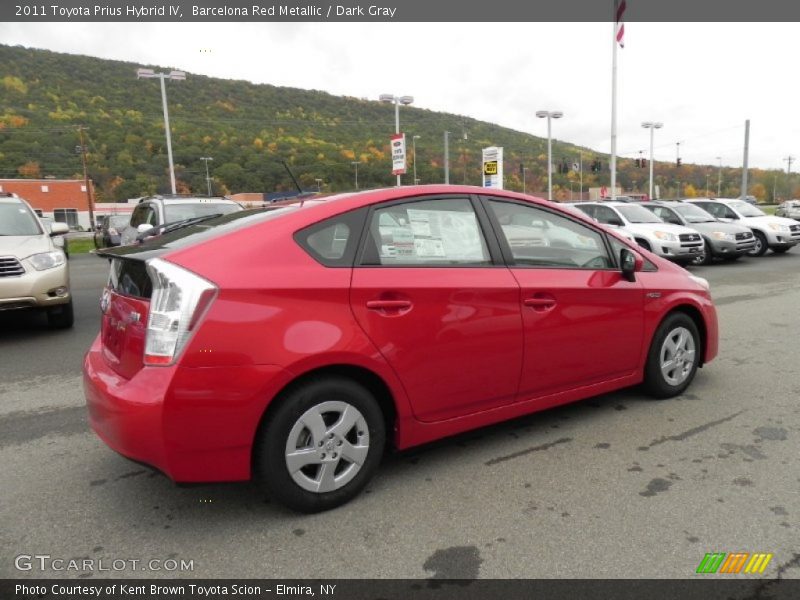 Barcelona Red Metallic / Dark Gray 2011 Toyota Prius Hybrid IV