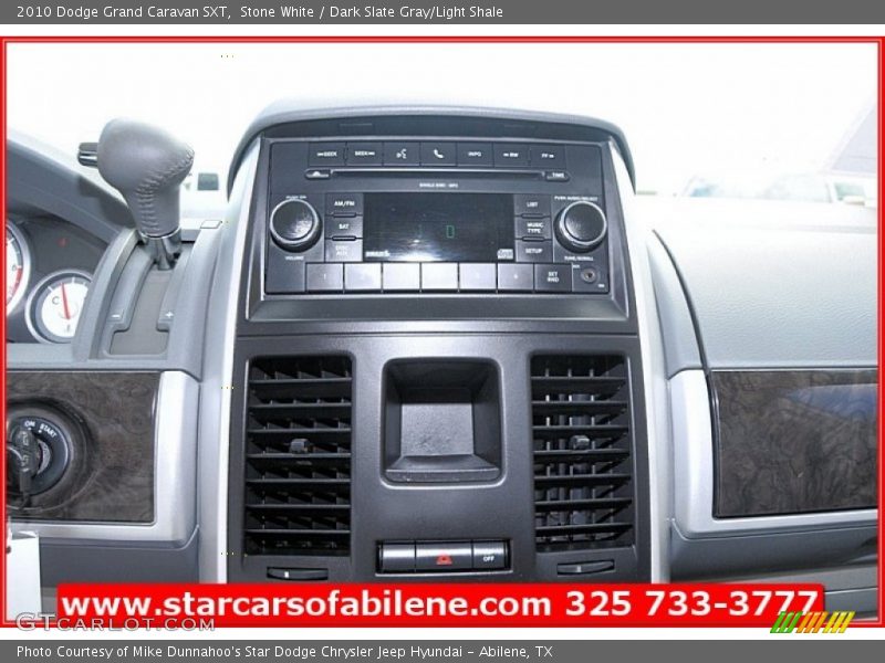 Stone White / Dark Slate Gray/Light Shale 2010 Dodge Grand Caravan SXT