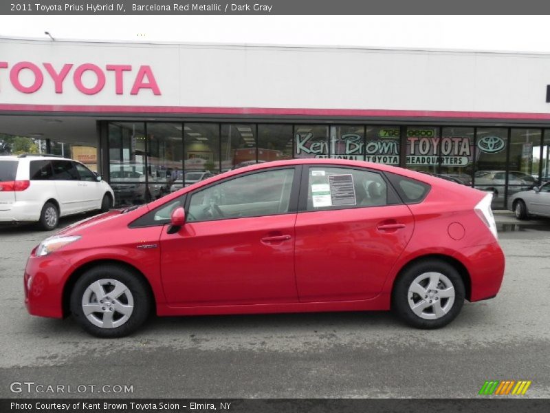 Barcelona Red Metallic / Dark Gray 2011 Toyota Prius Hybrid IV