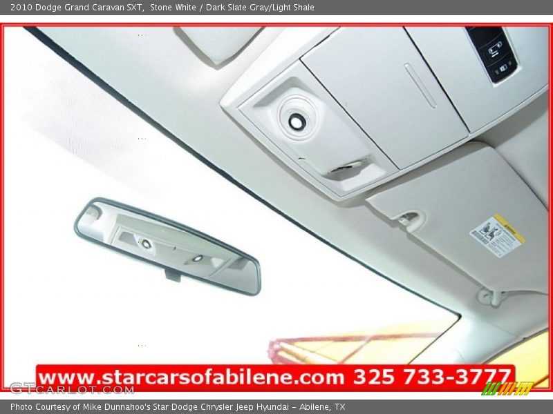 Stone White / Dark Slate Gray/Light Shale 2010 Dodge Grand Caravan SXT