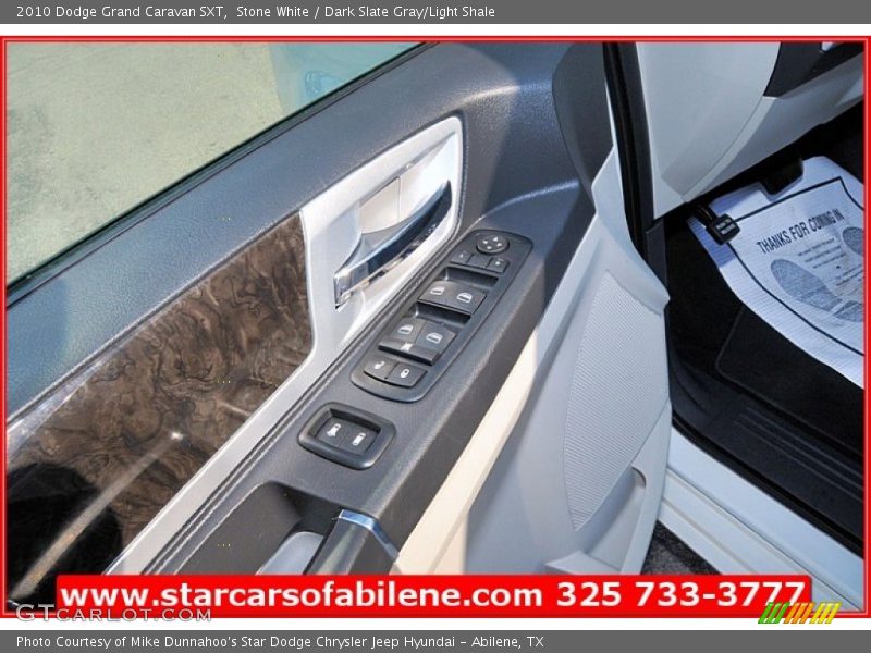 Stone White / Dark Slate Gray/Light Shale 2010 Dodge Grand Caravan SXT