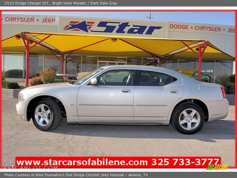 Bright Silver Metallic / Dark Slate Gray 2010 Dodge Charger SXT