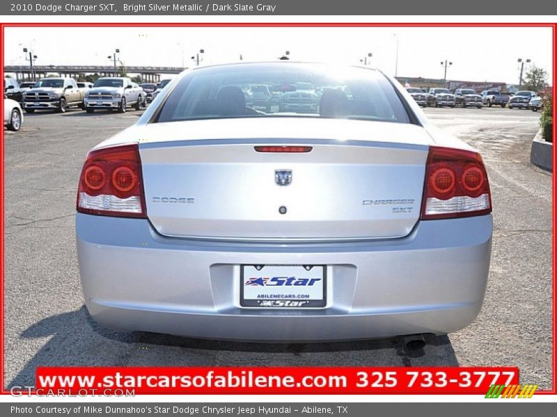 Bright Silver Metallic / Dark Slate Gray 2010 Dodge Charger SXT