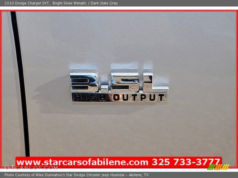 Bright Silver Metallic / Dark Slate Gray 2010 Dodge Charger SXT