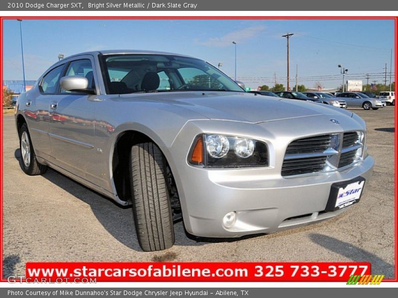 Bright Silver Metallic / Dark Slate Gray 2010 Dodge Charger SXT