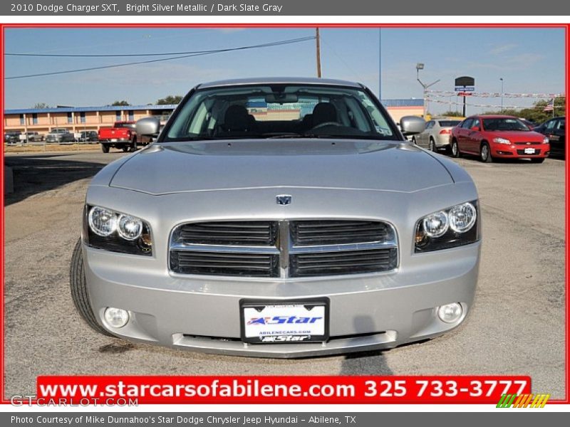 Bright Silver Metallic / Dark Slate Gray 2010 Dodge Charger SXT
